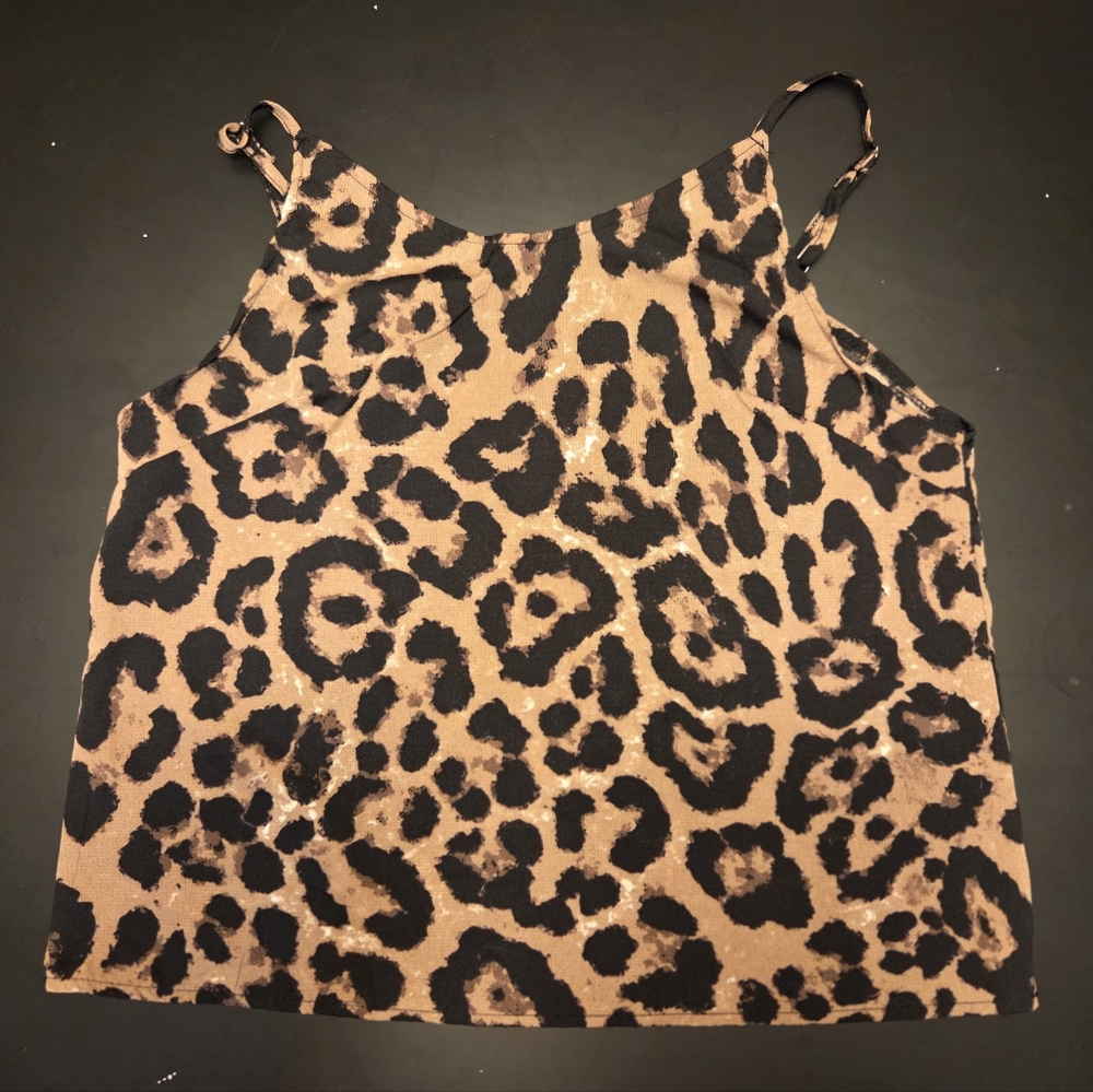 Leopard Print Crop Tank
